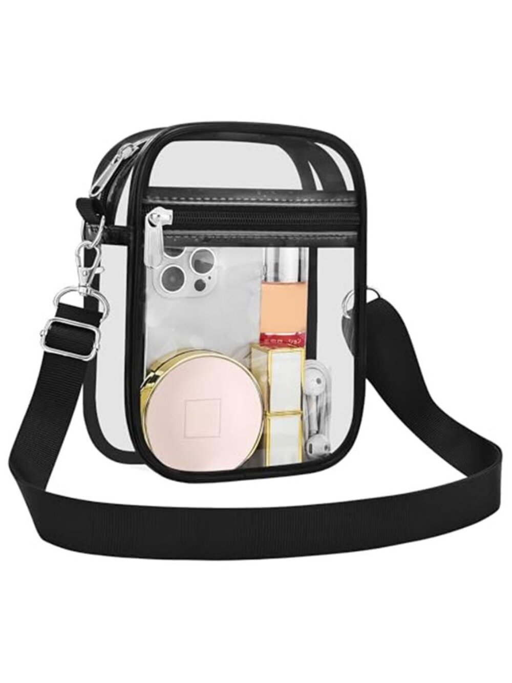 Clear Purse Stadium Transparent Messenger Bag Stadium Approved for women